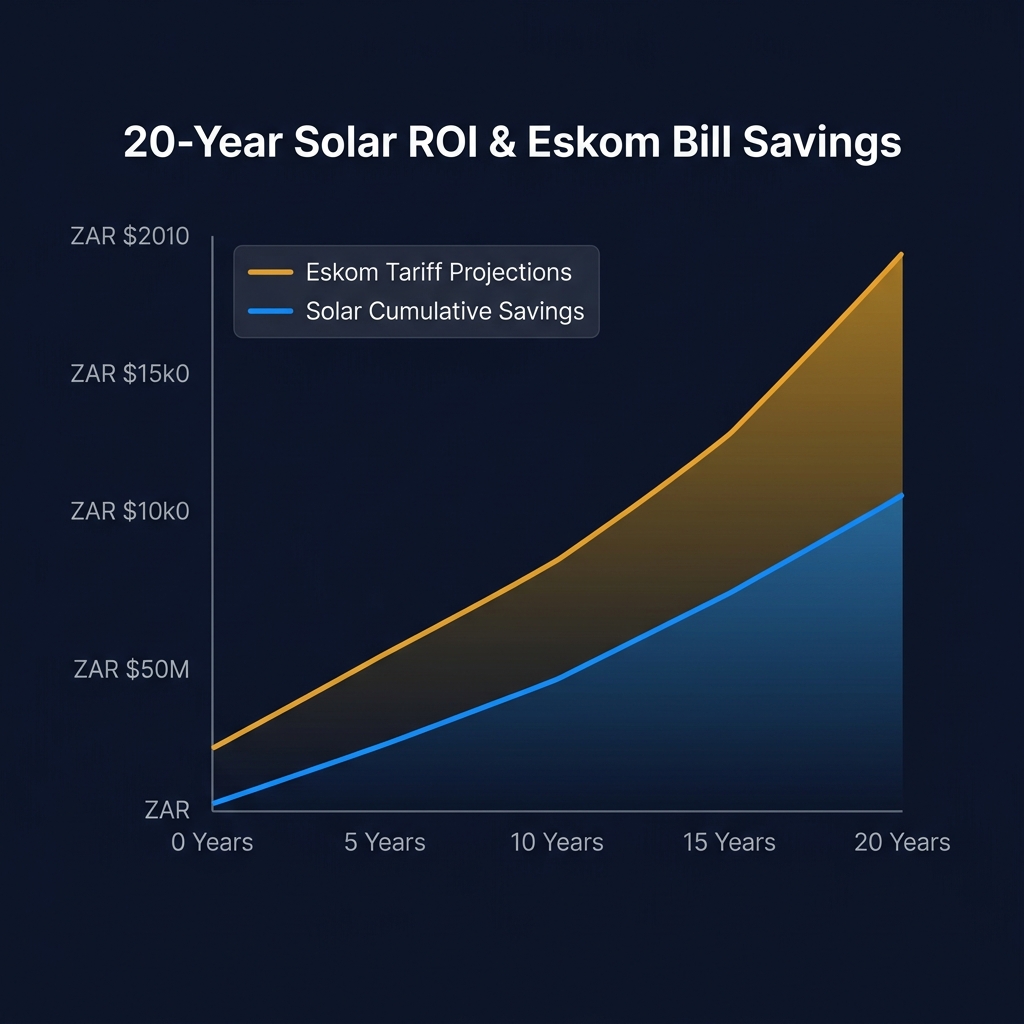 20-Year Solar ROI & Eskom Bill Savings Chart