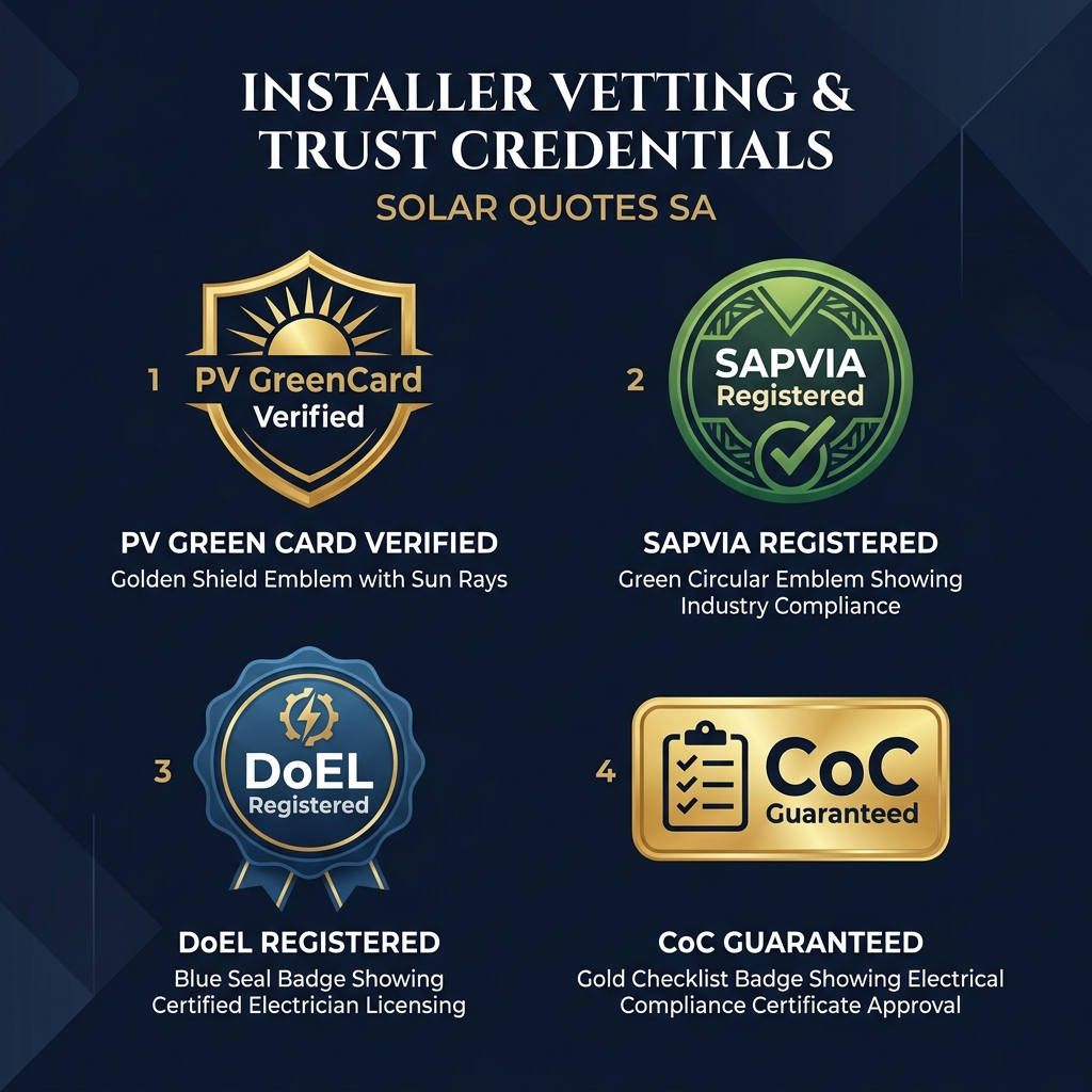 Installer Vetting and Trust Credentials Badges